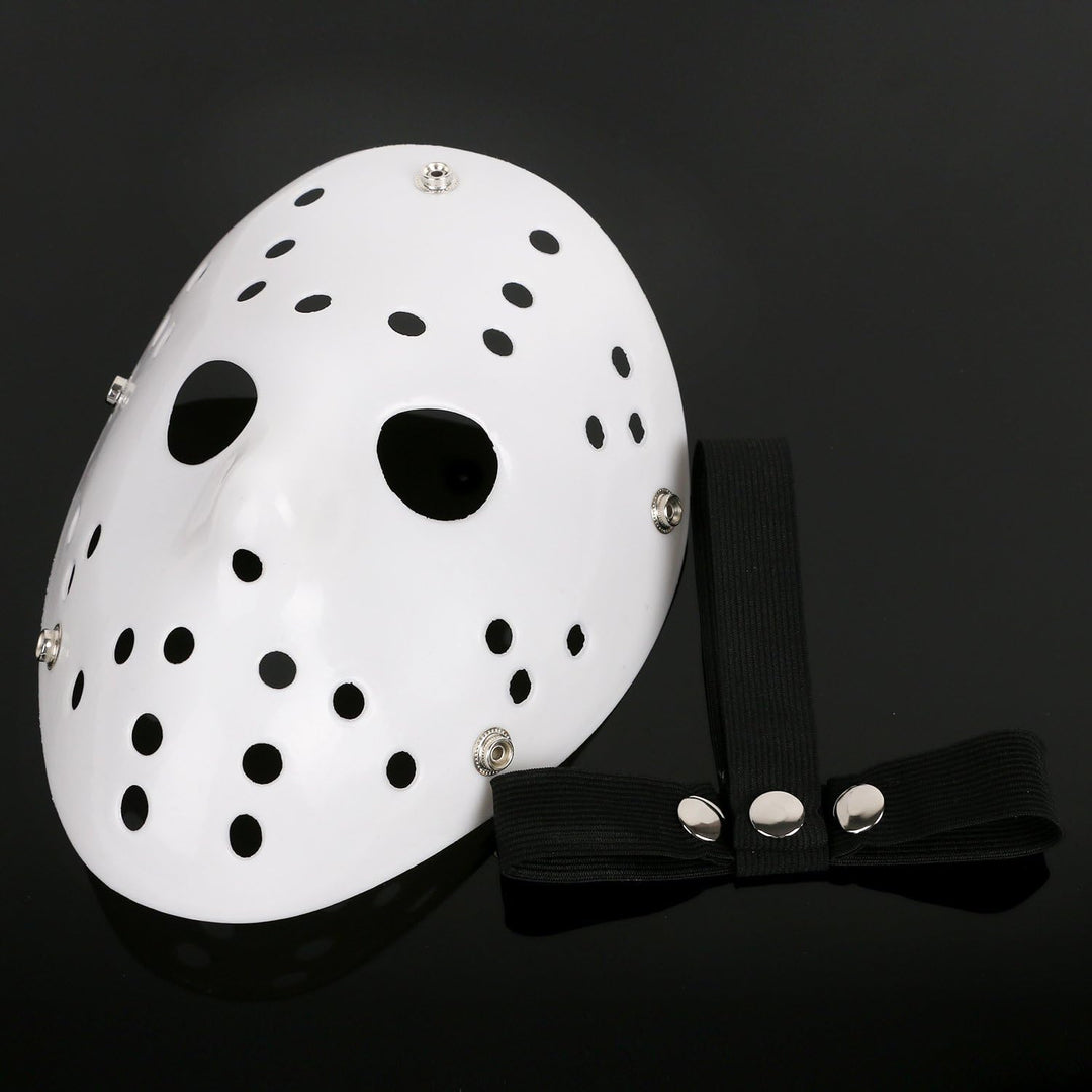 Mask Cosplay Halloween Costume Mask Prop Horror Hockey Pure White