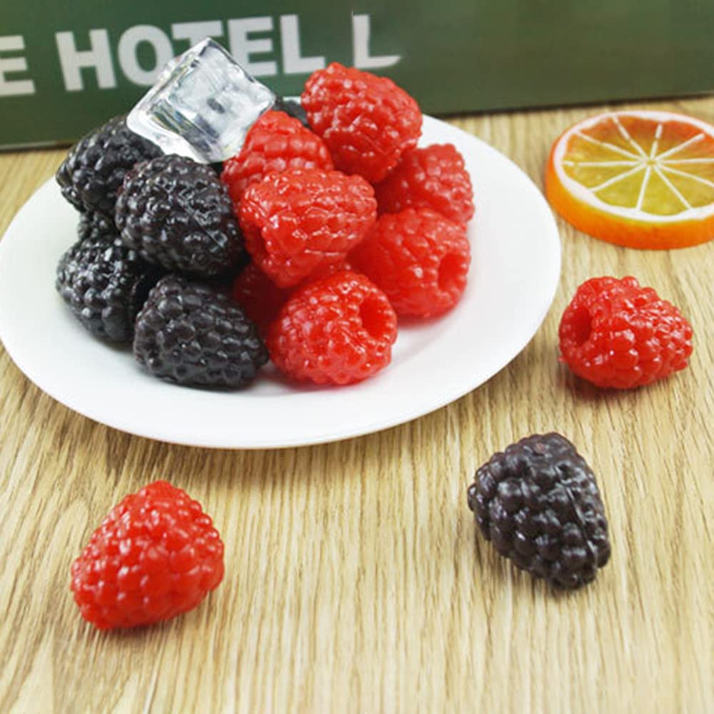 RAYNAG 20pcs Artificial Raspberry Fake Simulation Fruit