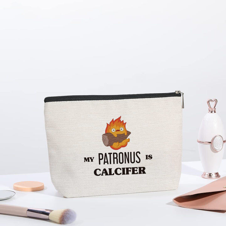 Anime Fans Makeup Bag Anime Lover Gift Moving Castle Gift Funny Cosmetic Bag Travel Toiletry Makeup Organizer Zipper Pouch
