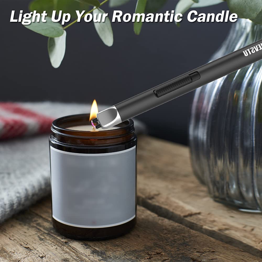 JEVSTU Electric Lighter, Candle Lighter USB Rechargeabl