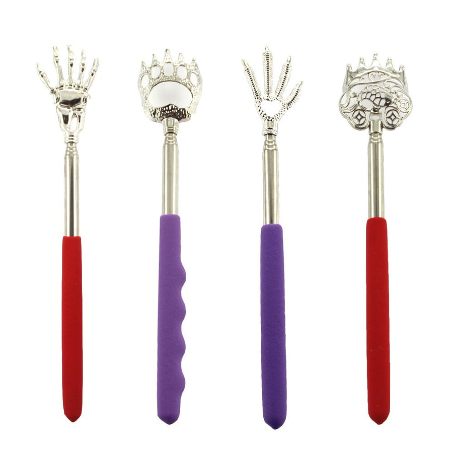 4 Pieces Different shapes Back Scratchers Telescopic Be