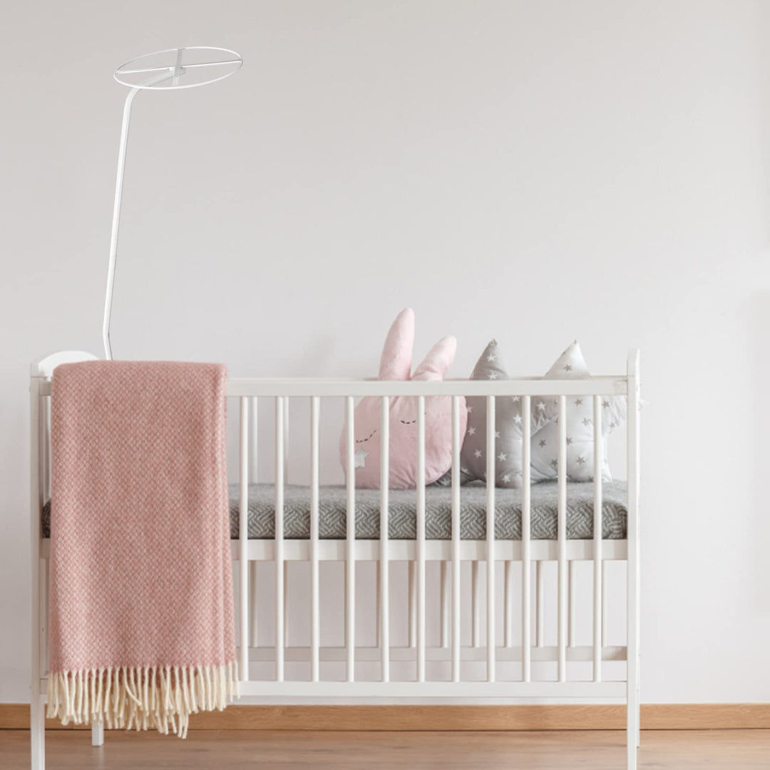Net Stand, Net Holder Clip- On Crib Canopy Holder Rack Net Accessories for Crib Bed