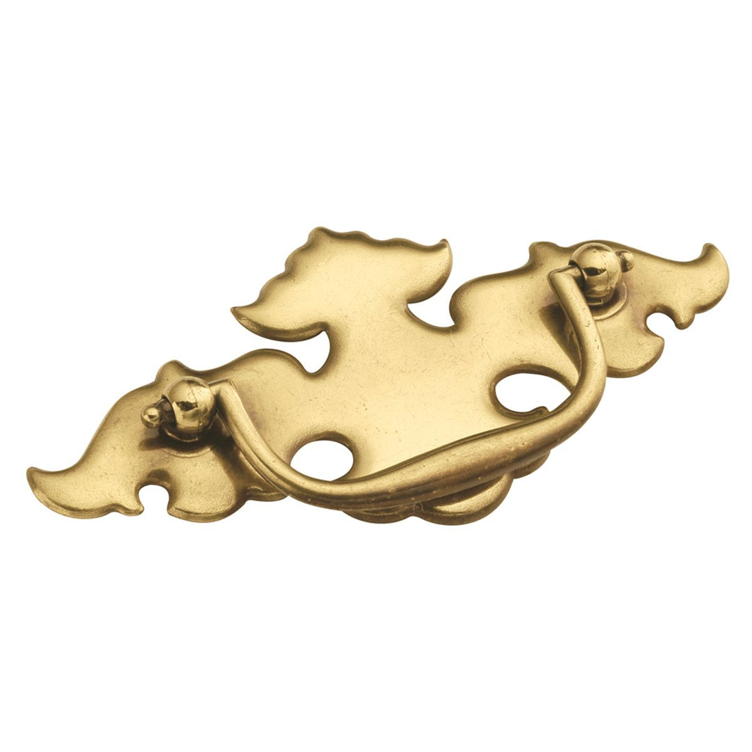 1 Pack Solid Core Kitchen Cabinet Pulls, Luxury Cabinet Handles, Hardware for Doors &amp; Dresser Drawers, 3 Inch Hole Center, Lancaster Hand Polished, Manor House Collection