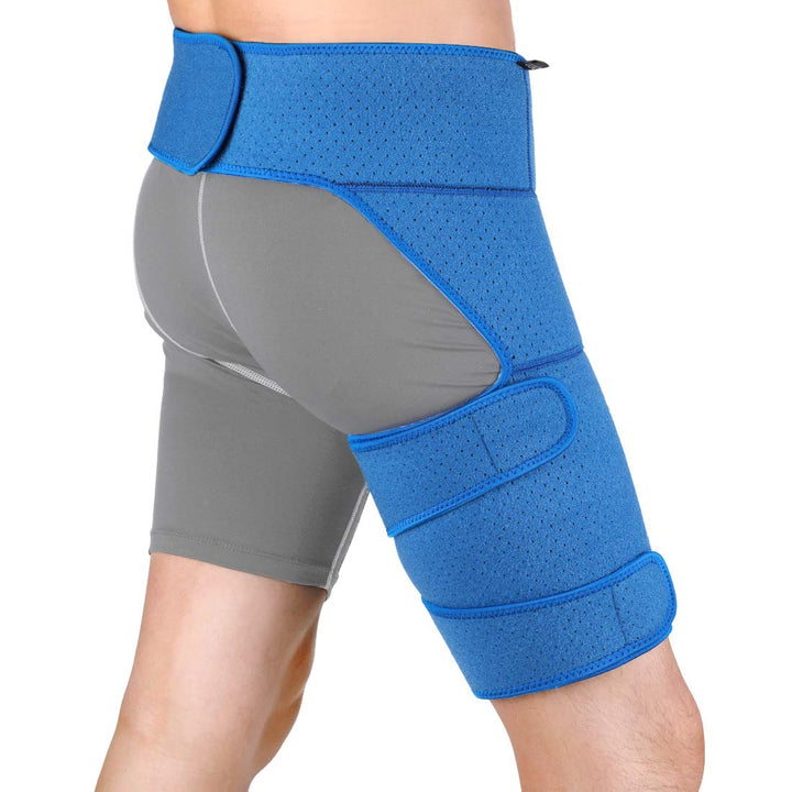 Groin Wrap,Blue Perforated Breathable Belt Waist Suppor