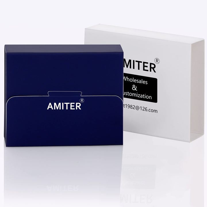 AMITER 26 Letters Cufflinks for Men, Initial Cuff Links