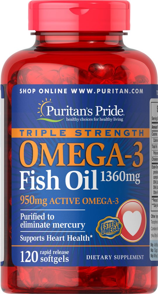 Puritan&#39;s Pride Triple Strength Omega-3 Fish Oi