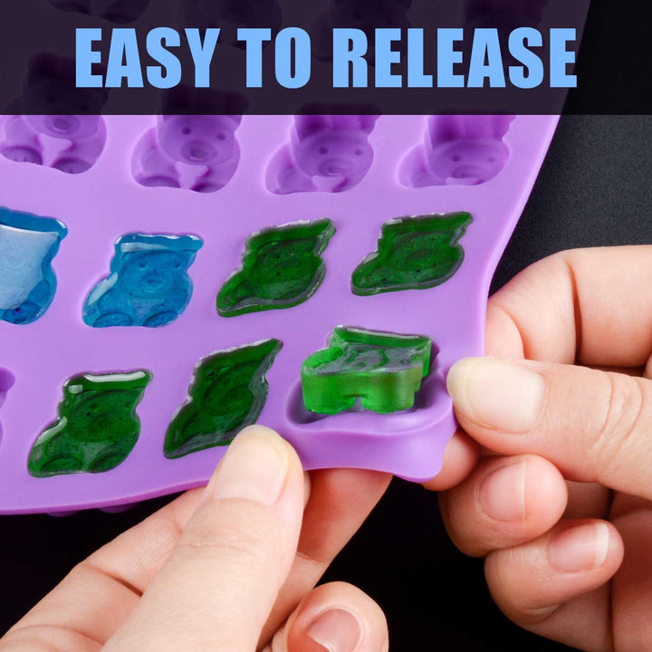 Candy Molds Silicone Gummy Bear Molds - 1 Inch Cute Bear Chocolate Molds Food Grade Silicone Molds 4 Pack