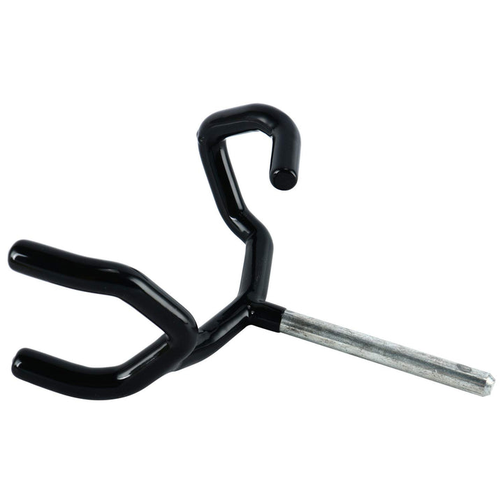 Boompole Support Holder Black Metal Boom Pole Stand Cradle Mount Microphone Audio Easy Hood