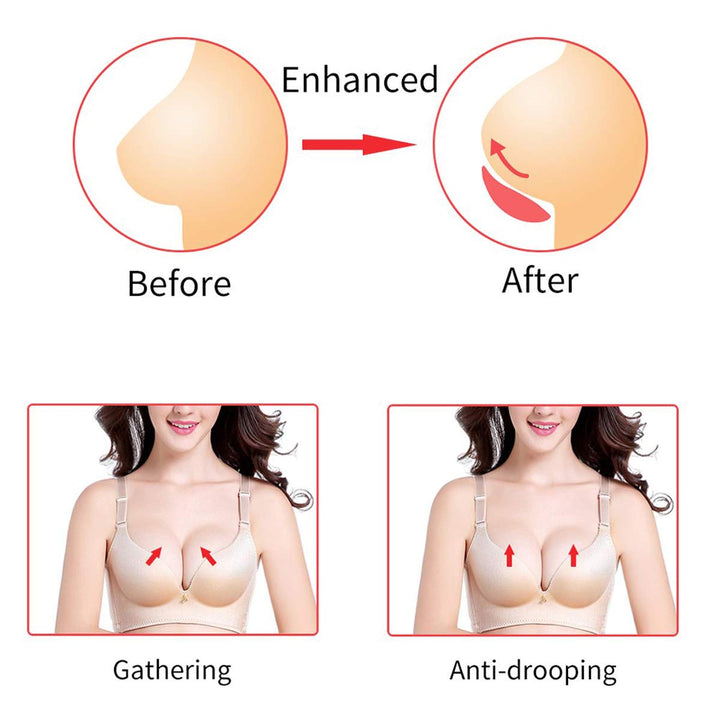 Clear Silicone Bra Inserts Breast Enhancers Small Chest Push-up Bra Pads for Wedding Swimsuits and Bikini (Clear-A)