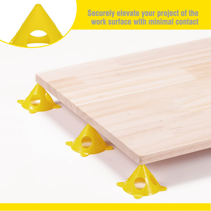 56Pack Pyramid Stands Painter&#39;s Painting Stands, Mini Cone Paint Stands for Canvas and Door Risers Support, Paint Pouring Suppliers, Cabinet Paint for Painter Elevated, Canvas Stand