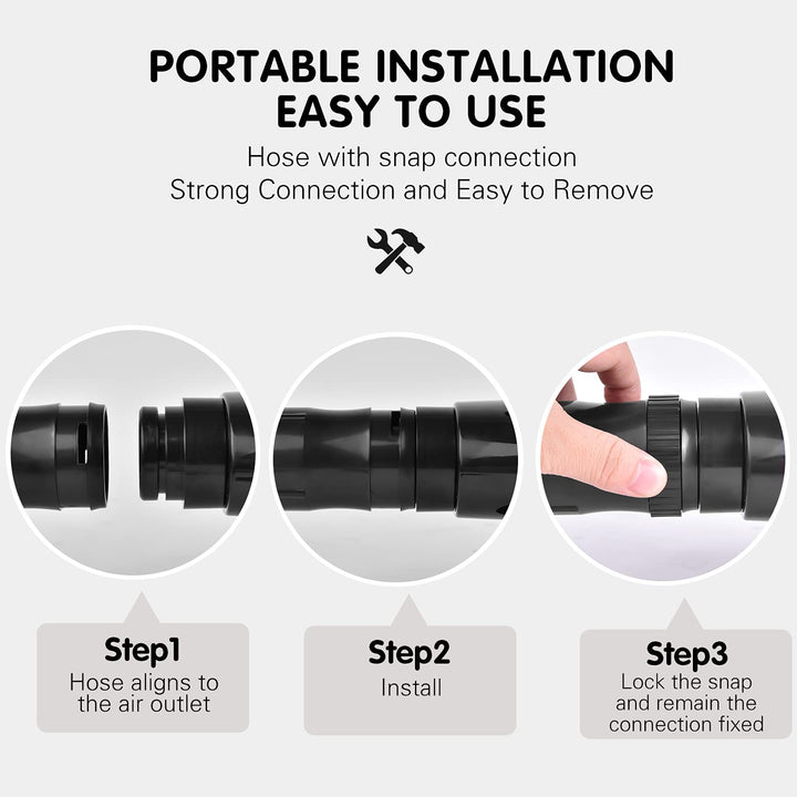 Dog Dryer, High Velocity Dog Hair Dryer, Dog Blow Dryer - Groomer Partner Pet Blower Grooming Force Dryer with Heater, Stepless Adjustable Speed, 4 Different Nozzles, Comb &amp; Pet Grooming Glove (Black)