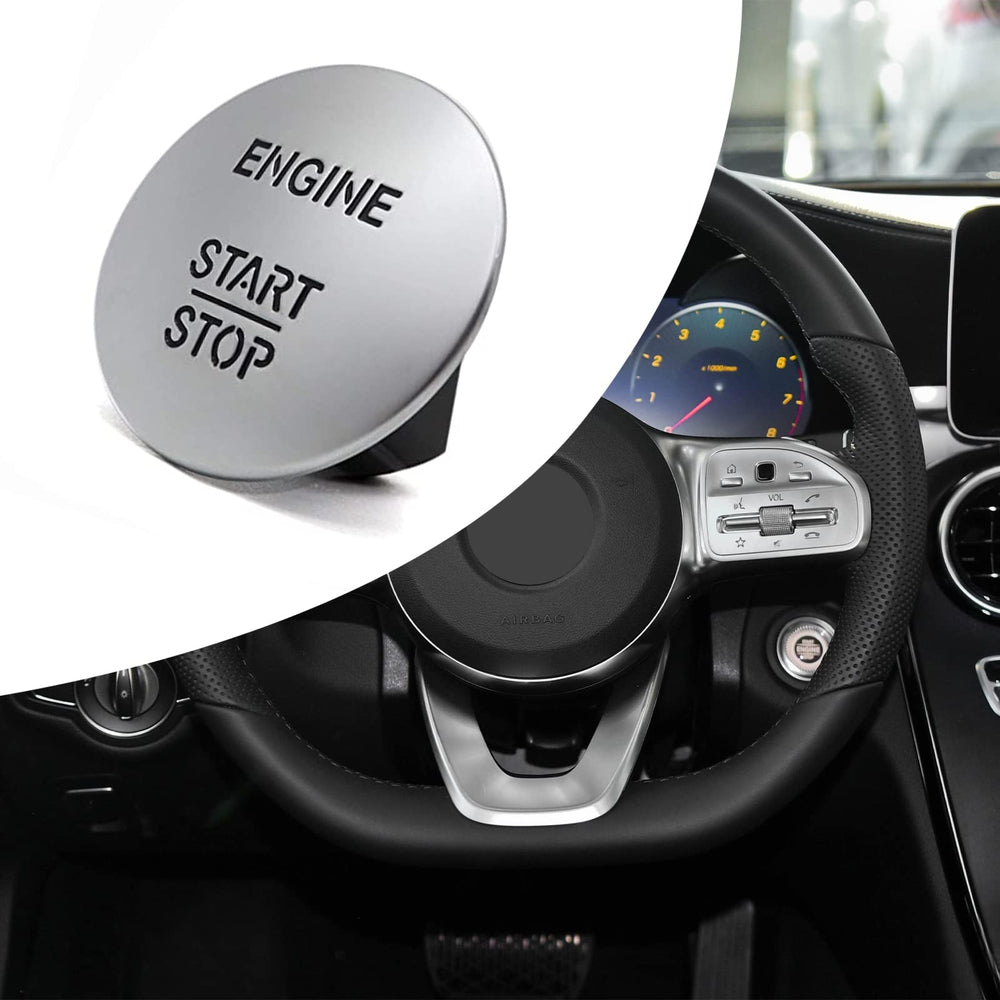 Keyless Engine Go Start Stop Push Button, Keyless easy Push Ignition Switch Compatible with Mercedes-Benz ML,GL,R,S,E,C Class 2215450714,CL550,ML350,GLK350,E350,S550,B180,C180,C200,C300,E200, I
