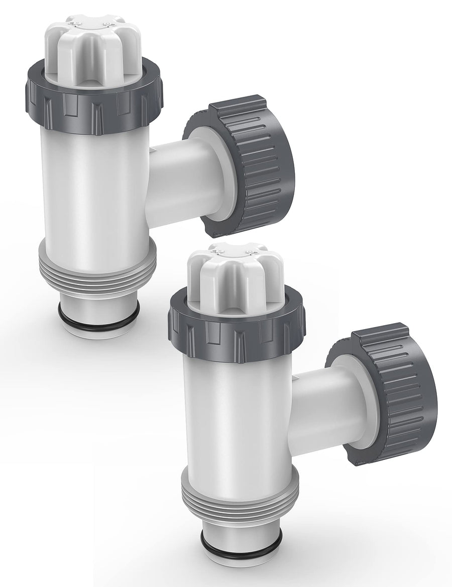Plunger Valve, Pool Parts Accessories, Shut Off Valve for above Ground Pool, Replacement Plunging Assembly for Pool Filter Pump (2 Pack)