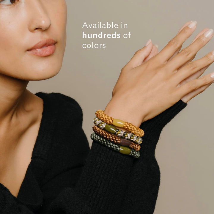 L. Erickson Ponytail Holders - Set of Eight - Neutral