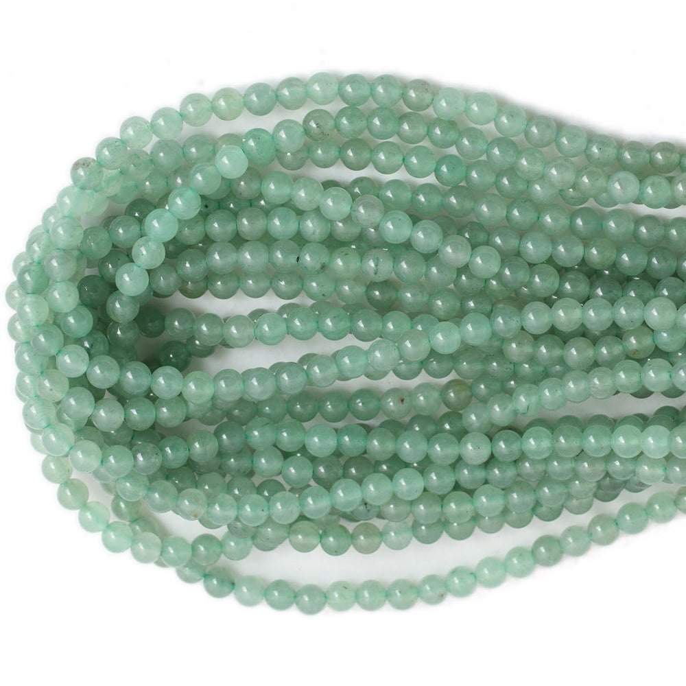 45pcs 8mm Natural Green Aventurine Beads Round Loose Gemstone Beads for Jewelry Making DIY Bracelet Necklace