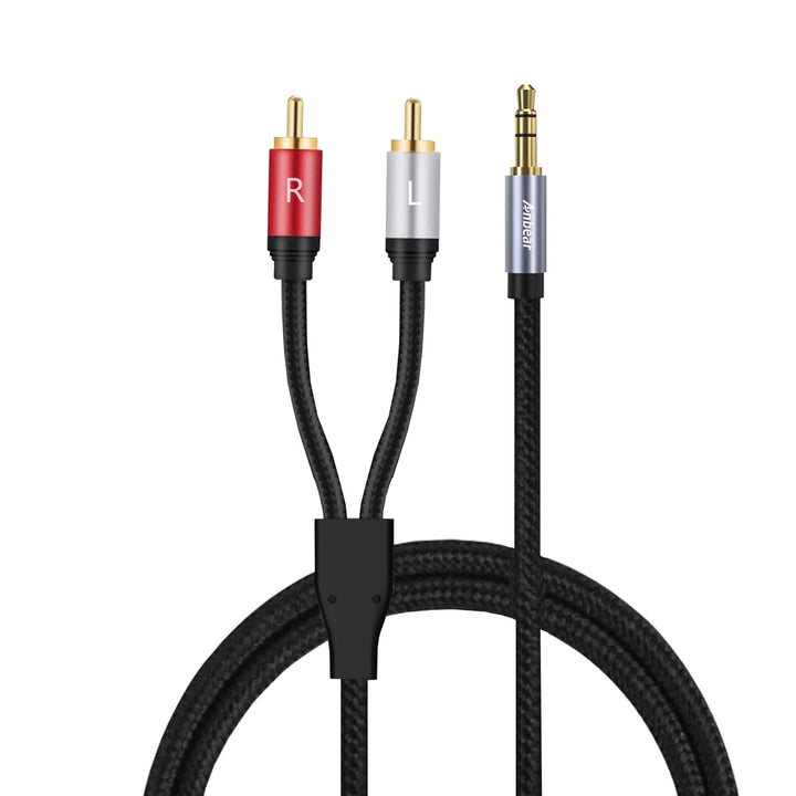 Anbear 3.5mm to RCA Cable 6.6 FT, 3.5mm Male to 2RCA Ma