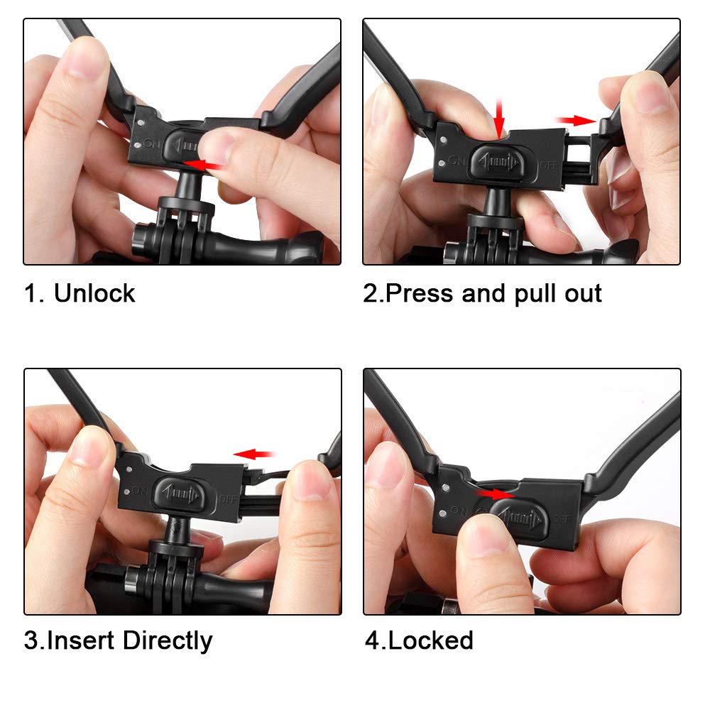Taisioner POV/VLOG Smartphone Selfie Neck Mount Strap f