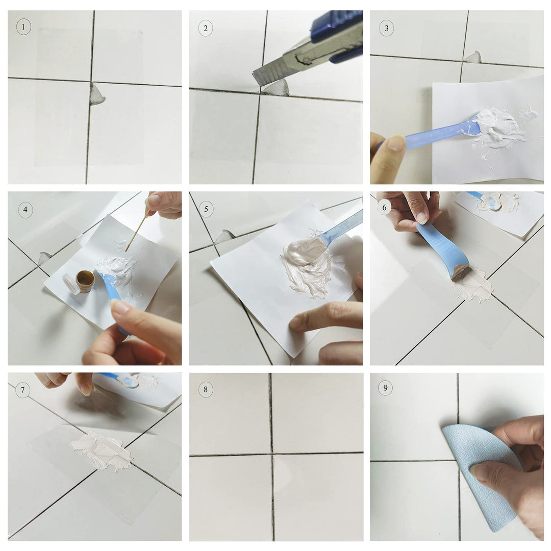 Bath Repair Kit (Color Match) 5oz Tub, Tile and Shower Tray Repair Kits Acrylic, Sink, Porcelain Repair Kit Acrylic White/Black/White/Grey White/Cashmere Grey/Thuner Gray/Dune/Biscuit/Almond/Bone