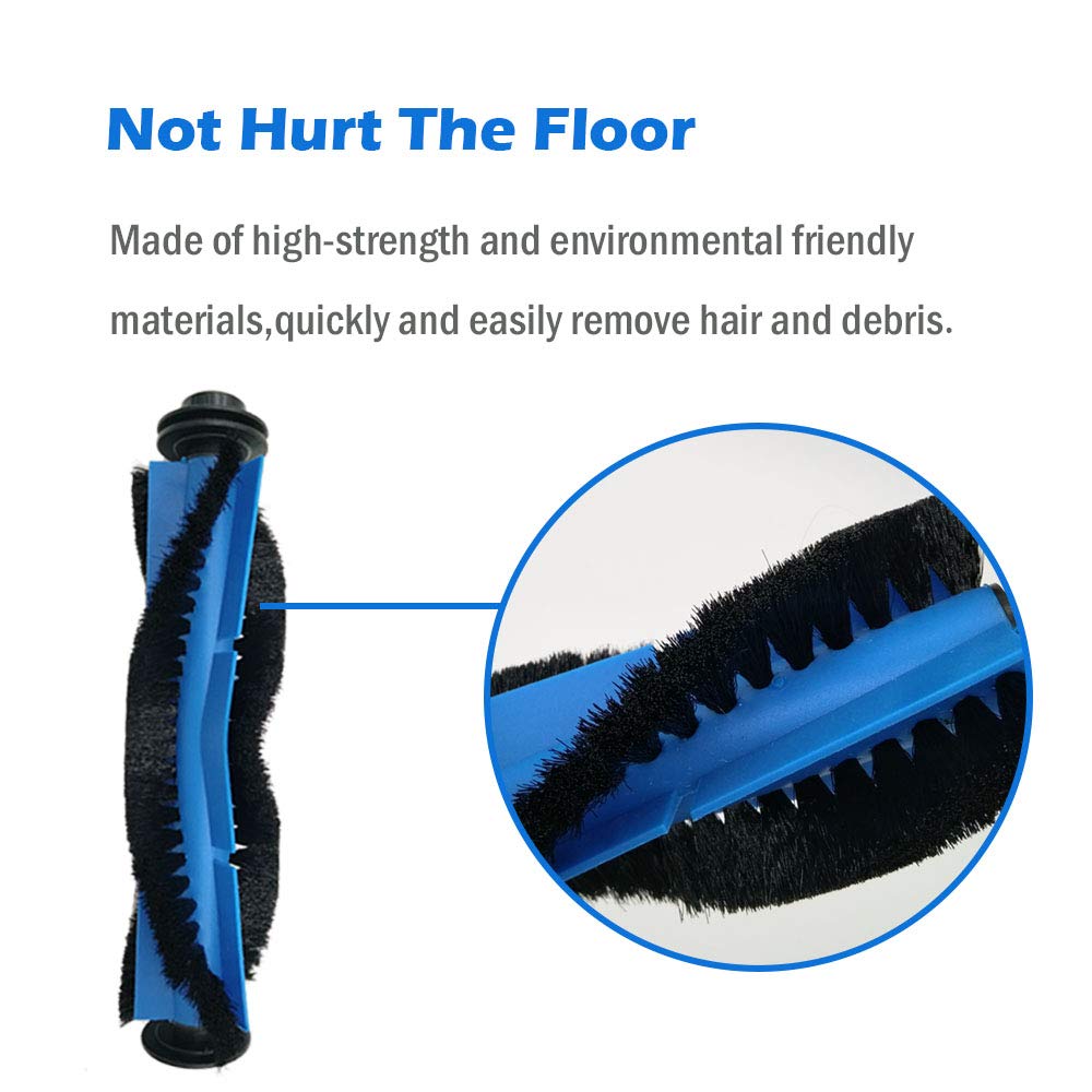 2 Pcs Replacement Parts Rolling Brush Compatible with Coredy R3500,R3500S, R550(R500+), R650, R600, R700, R750 Robot Vacuum