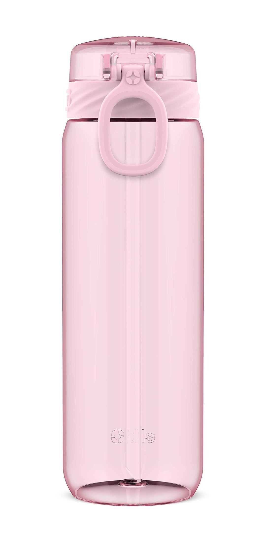 Cooper BPA-Free Tritan Plastic Water Bottle with Silicone Straw, 28 oz (Pink Cashmere)