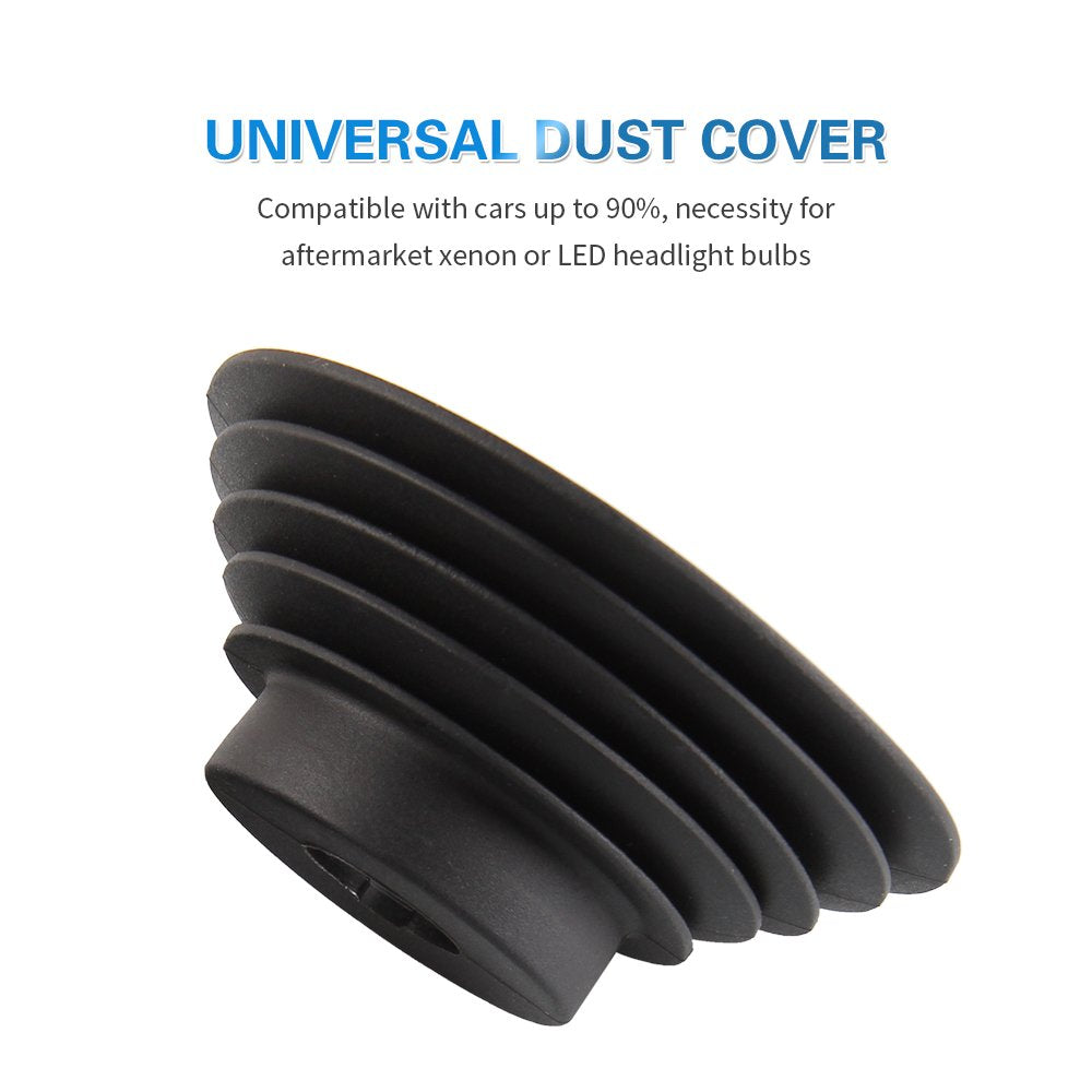 CAR ROVER Car Headlight Seal Dustproof Cover for H1 H4 