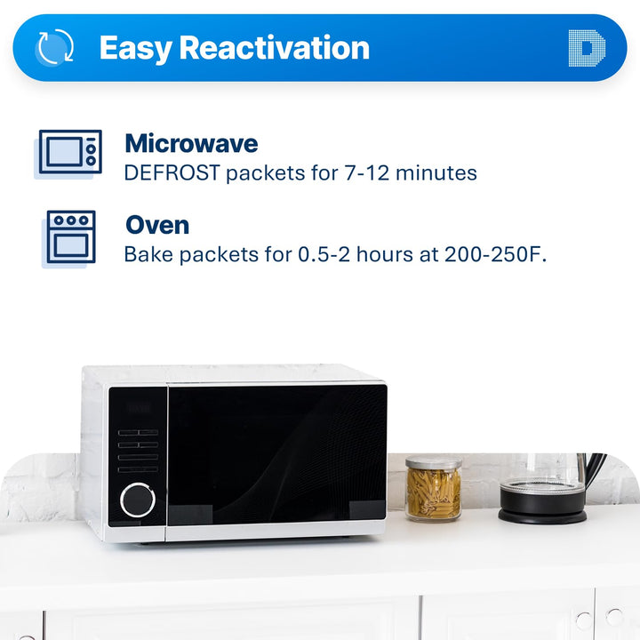 Dry &amp; Dry 5 Gram [50 Packets] Silica Gel Packets Silica Gel Desiccants, Silica Gel Packs - Rechargeable (Food Safe) Silica Gel Packets, Silica Packets