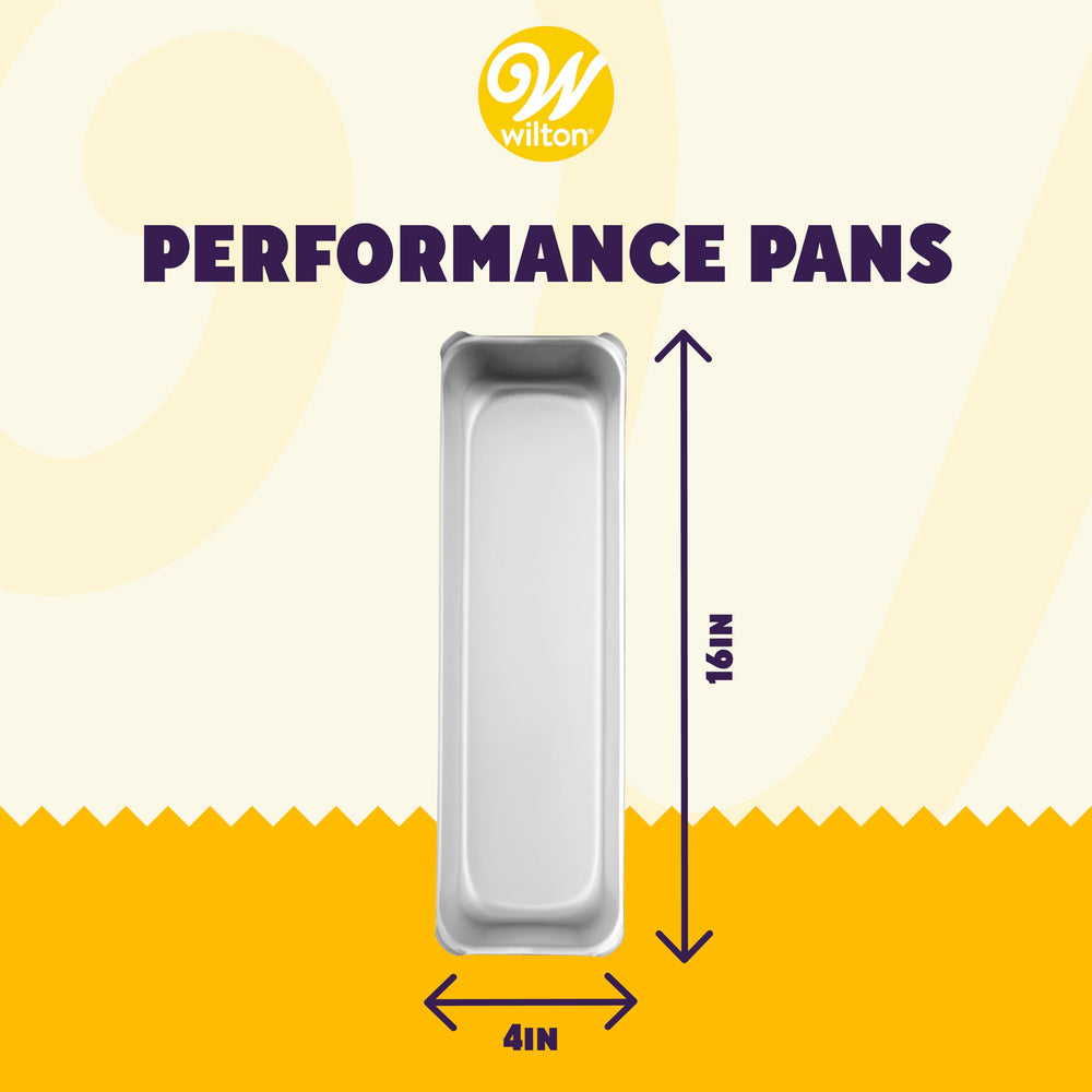Performance Pans Long Aluminum Long Loaf Pan, 16 x 4-Inch