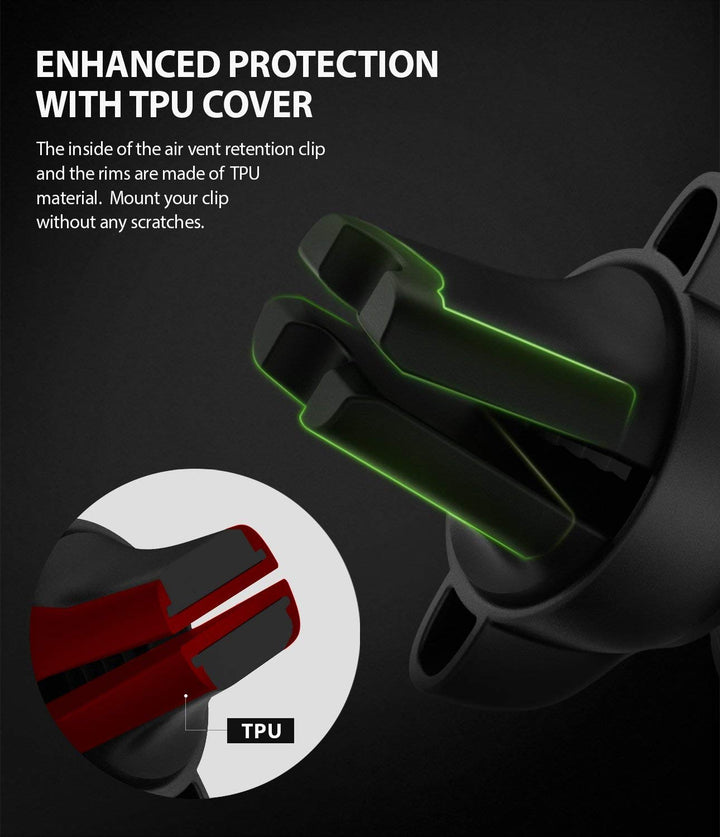 Power Clip Air Vent Car Phone Holder Mount Double Knob Space Saving Technology Premium Magnet Universal Dashboard Stand 2 in 1 Package