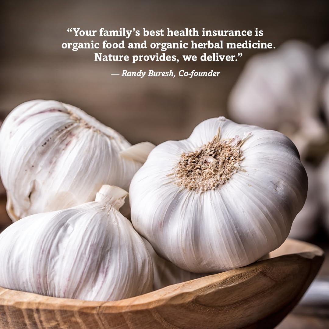 Oregon&#39;s Wild Harvest, Certified Organic Garlic Capsules, Non-GMO, 1575 MGS, 90 Count