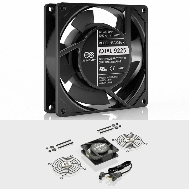 AC Infinity AXIAL 9225, Muffin Fan, 120V AC 92mm by 92m