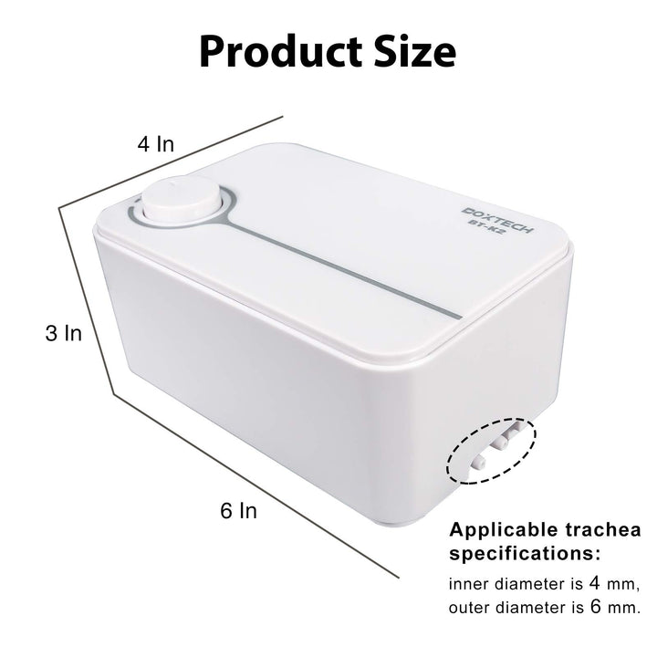 Upgrade Aquarium Air Pump, Ultra-Quiet Fish Tank Oxygen Pump with Adjustable Airflow, Powerful Air Pump with 2 Outlets to Pump Rich and Fine Air Bubbles