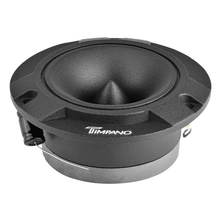 TPT-ST2 Black Slim Super Tweeter, 600 Watts 4 Ohm, 105 dB, 1 in Voice Coil, 3.85 inch Pro Car Sound System Bullet Tweeters (Pair)