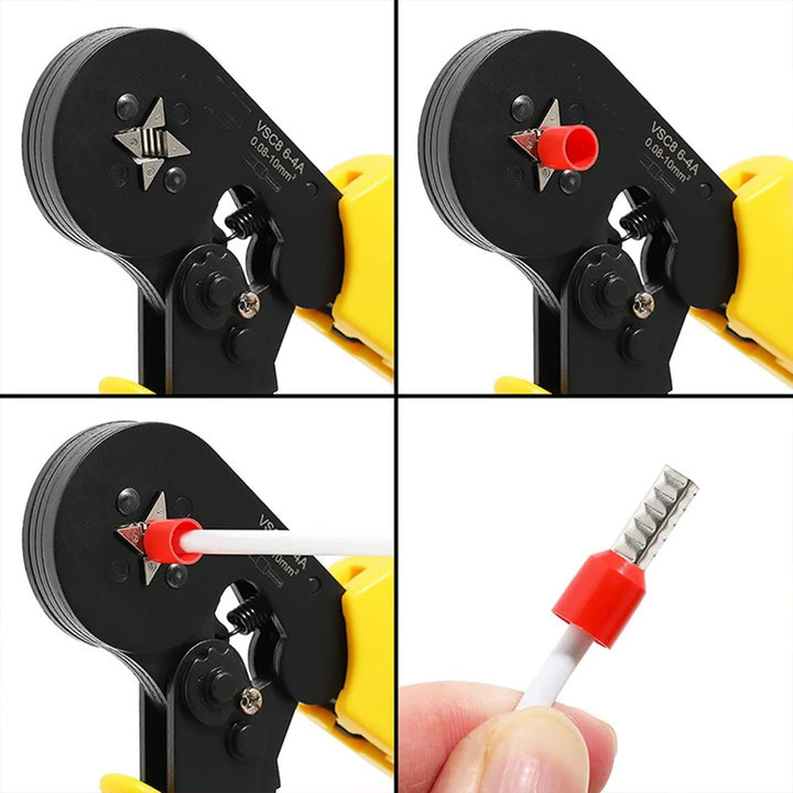 100 Pcs 4 AWG Ferrule Connectors Ends Insulated Cable Ferrule Crimp Terminal for Car Audio, Electronics, Communication Equipment (Black+Red)