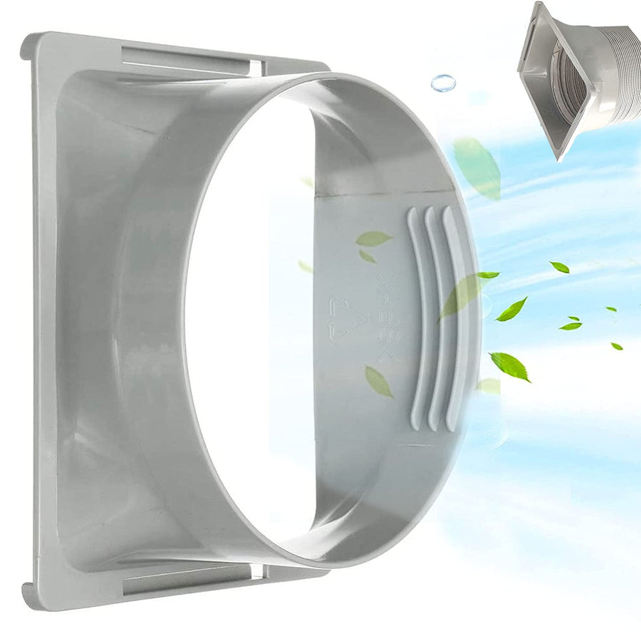 Air Conditioner Exhaust Hose Coupler - 5.9 Inch / 6 Inch Air Conditioning Exhaust Pipe, (square)
