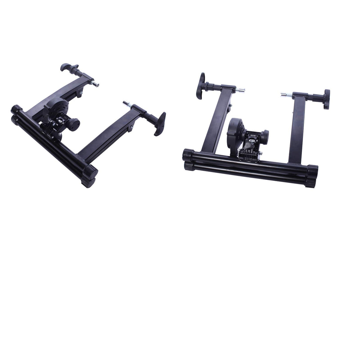 Bike Trainer Stand Steel Bicycle Exercise Magnetic Stand with Front Wheel Riser Block