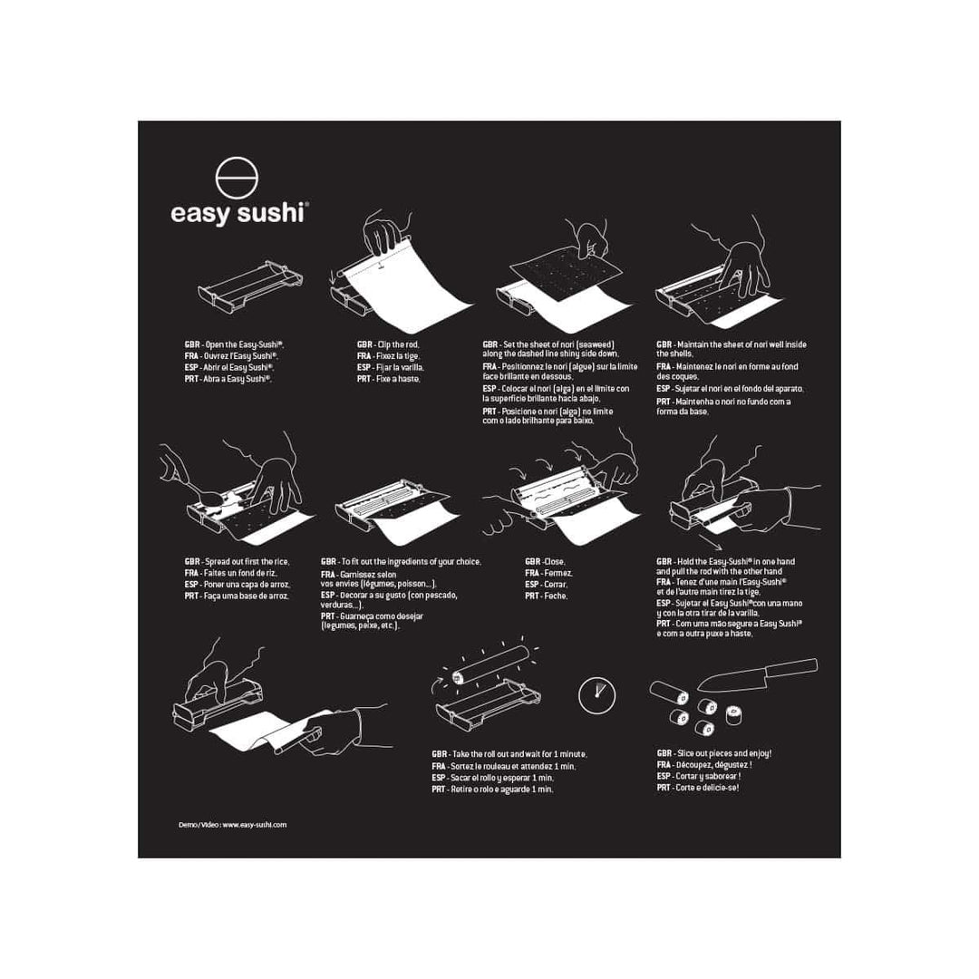 Easy Sushi 3.5 cm Roller, 1.4, Black