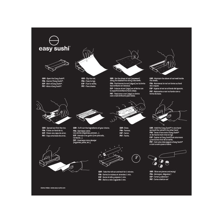 Easy Sushi 3.5 cm Roller, 1.4, Black