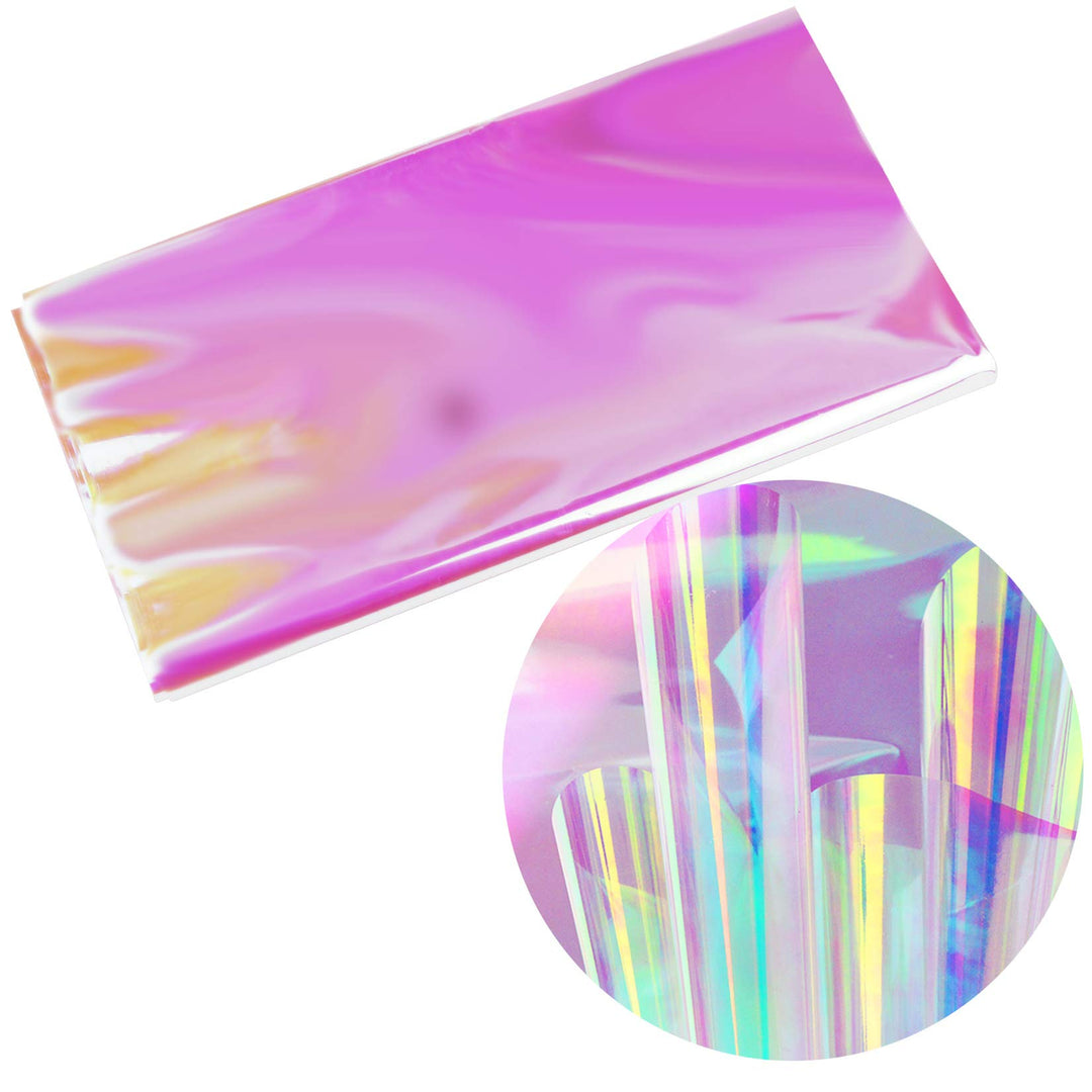 Bskifnn 20pcs Cellophane Wrap Paper Clear Rainbow Color