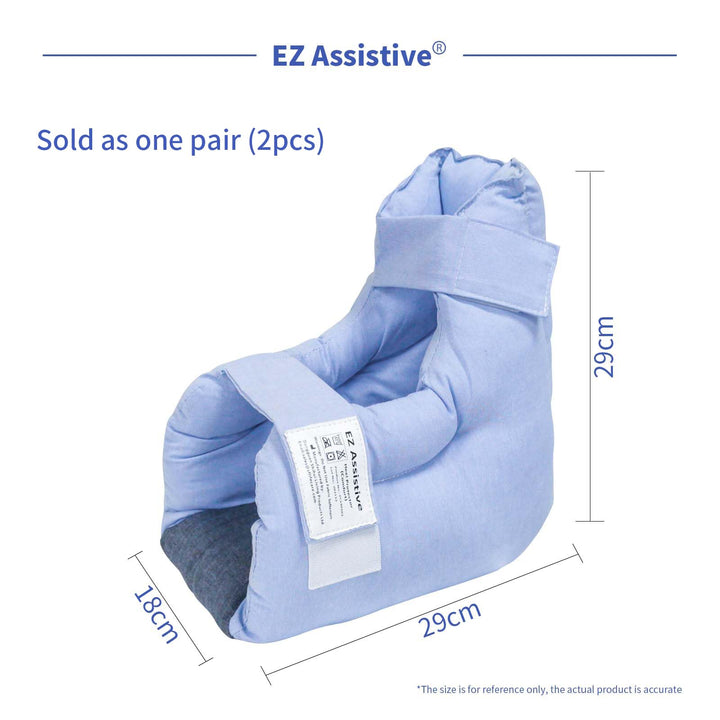 EZ Assistive 2pcs Heel Protector Cushion Foot Pillow Remove Pressure and Bedsores, Heel Protectors for Pressure Sores for Heal Protection
