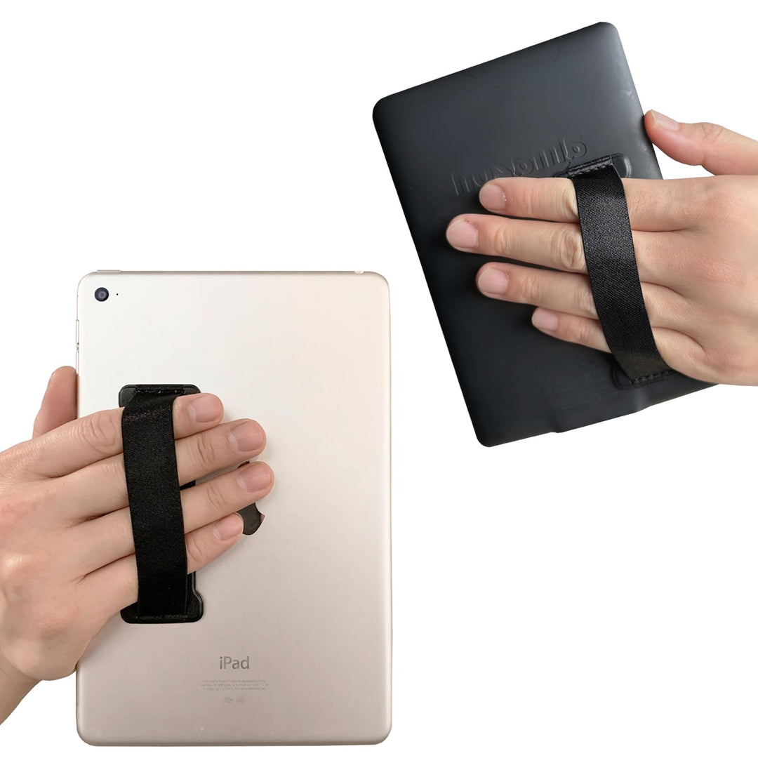 Finger Grip for Tablets -Universal Tablet Hand Strap Holder- iPad Hand Holder Strap Grip for eReaders Fire Tablet - Kindle/Kobo/Voyaga/Lenovo/Sony Kindle E-Book Tablet(Black)