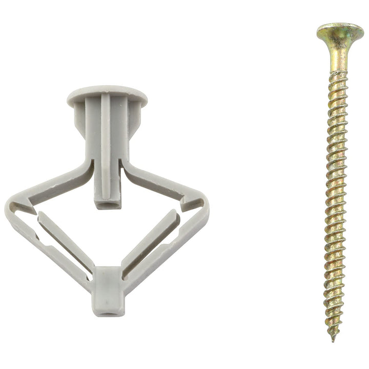 12PCS Drywall Anchor Kits, Hollow Wall Anchors with Screws, Wall Anchor, Self-Drilling Hollow Wall Anchor, Hollow-Door Toggle Anchor, Anchors, Screws, Wall Anchor Hooks
