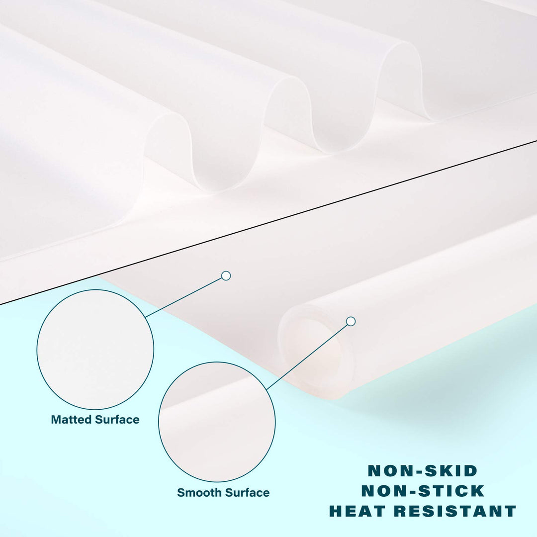Oversize Transparent Silicone Mat, Countertop Protector, 27.6 x 19.7 inches Silicone Sheet for Crafts Resin Jewelry Casting Mat Pad Nonstick Heat-Resistant Table Placemat