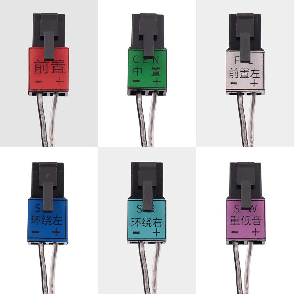 Qzanyee Life Set of 6 Speaker Wire Cable Cord Replaceme