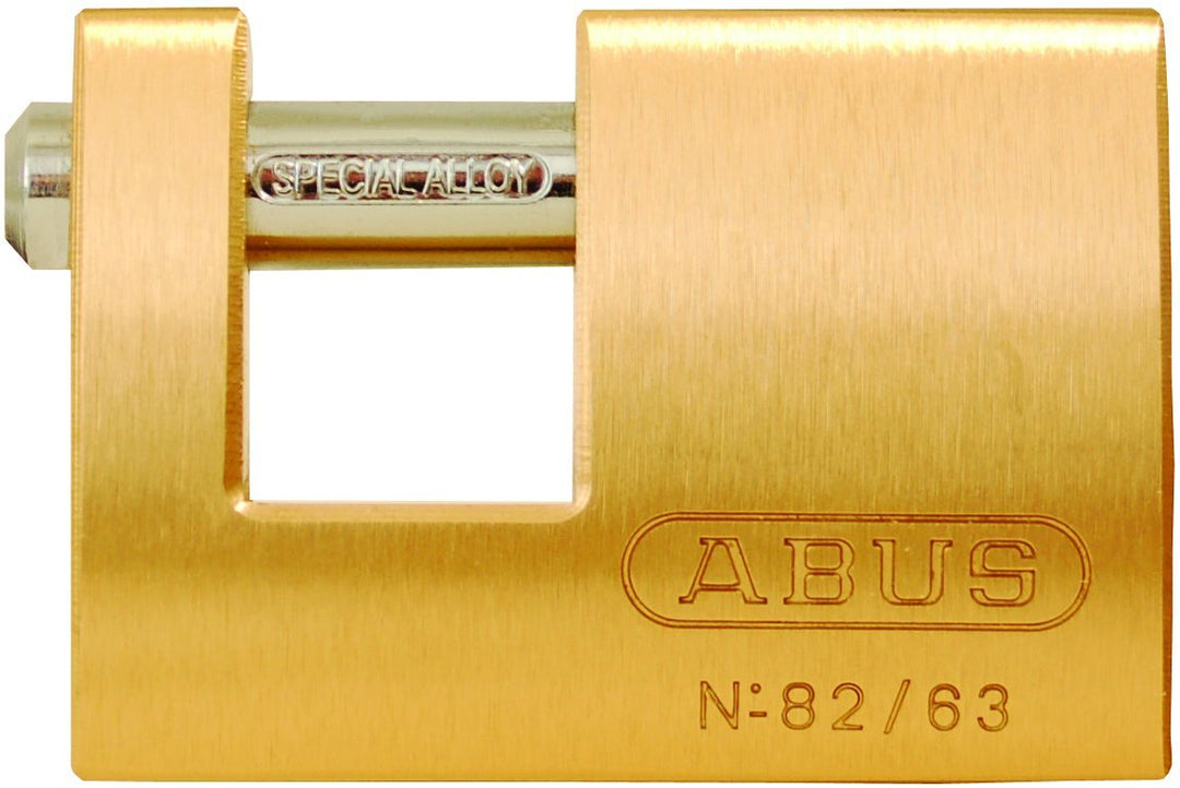 ABUS 82/63 Monoblock Brass Padlock Keyed Different