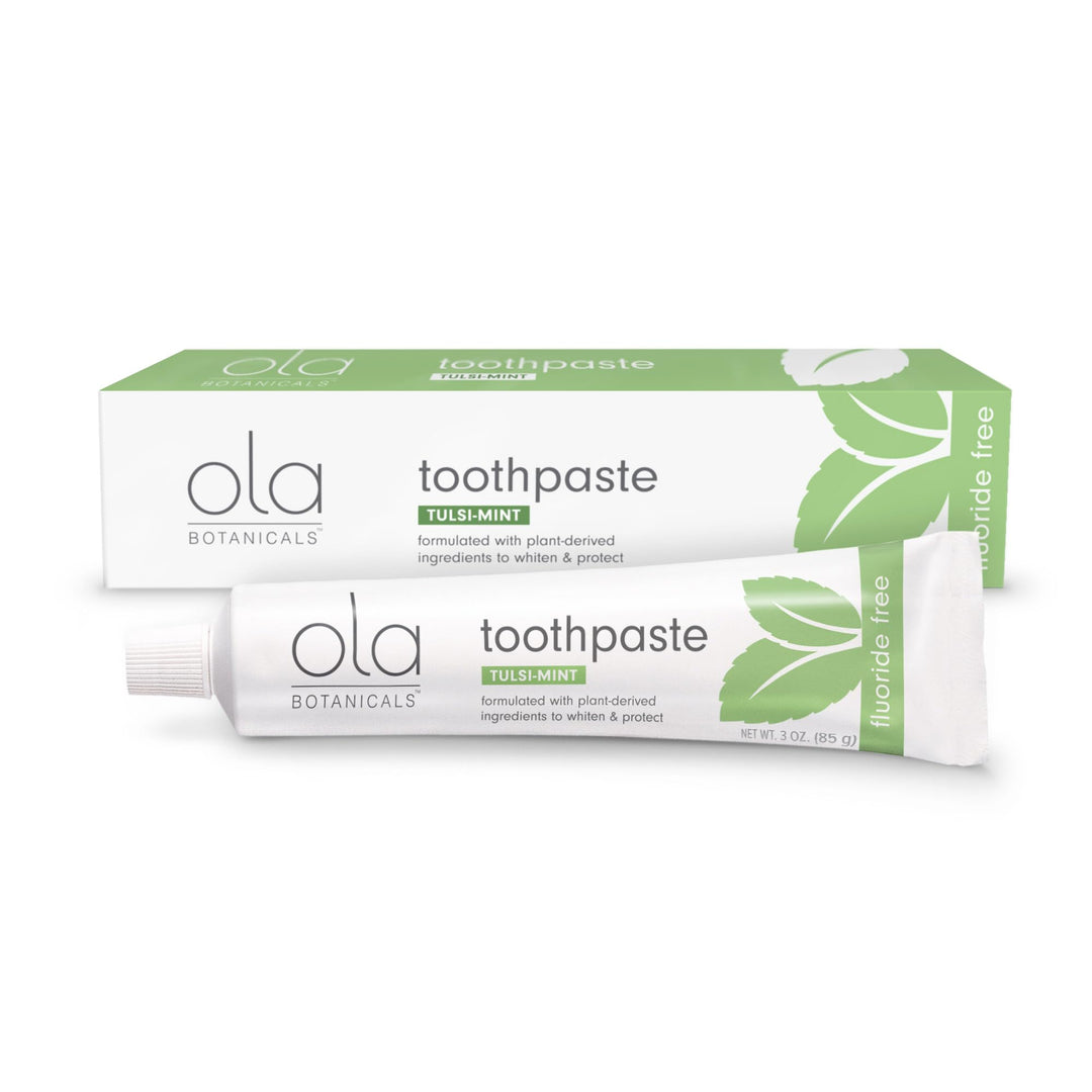 Ola Botanicals Toothpaste (3 Oz.), tulsi-Mint, Plant-de