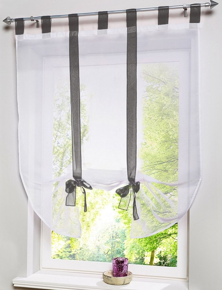 ZebraSmile Balloons Curtains - Adorable Bowknot Tie Up 