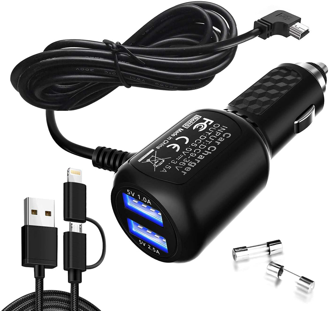 Car Charger for Garmin Nuvi, Garmin GPS Charger Cable,M