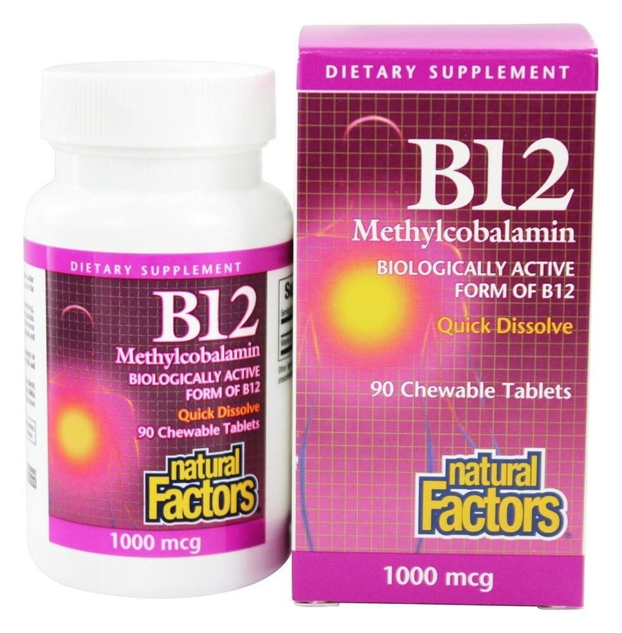 Natural Factors, Vitamin B12 Methylcobalamin 1000 mcg, 