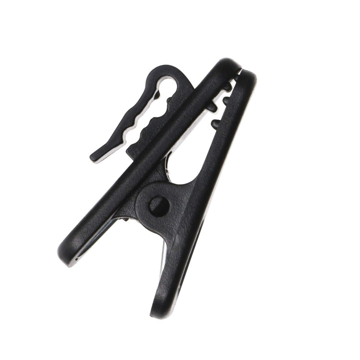 1 Inch Length Small Earphone Wire Clip Headphone Mount Cable Clothing Clip Earbud Clip to Keep Earphone/Microphone Cord in Place for 1.5mm Wire Diameter Round Wire Earphone,6Pcs (Black)