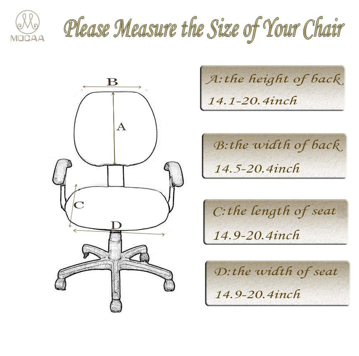 MOCAA Computer Office Chair Covers Universal Stretchabl